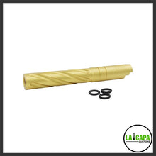 Load image into Gallery viewer, LA Capa Customs 5.1 Aluminum Threaded Tornado Outer Barrel | Kaharoa Custom Airsoft