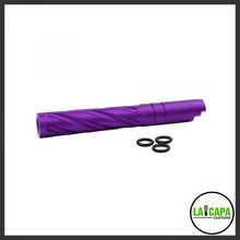 Load image into Gallery viewer, LA Capa Customs 5.1 Aluminum Threaded Tornado Outer Barrel | Kaharoa Custom Airsoft