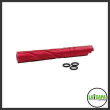 Load image into Gallery viewer, LA Capa Customs 5.1 Aluminum Threaded Tornado Outer Barrel | Kaharoa Custom Airsoft