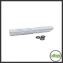 Load image into Gallery viewer, LA Capa Customs 5.1 Aluminum Threaded Tornado Outer Barrel | Kaharoa Custom Airsoft