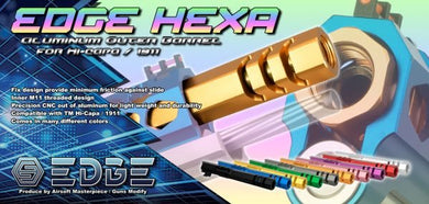 EDGE Custom “HEXA” Aluminum Outer Barrel for Hi-CAPA 5.1 | Kaharoa Custom Airsoft
